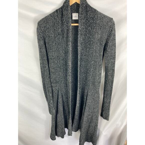 Cabi 3530 Duster Sweater Black Marled Longline Cardigan Size XS - Picture 3 of 7